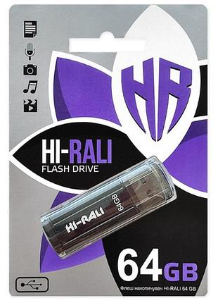 Usb флеш hi-rali 64gb/ hi-64gbstbk (гарантия 3года)