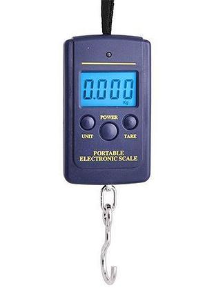 Кантер электронный 607l, 40кг (10г) / чёрный маленький / на шнурке