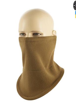 M-tac шарф-труба анатомический с затяжкой elite флис (320г/м2) coyote brown