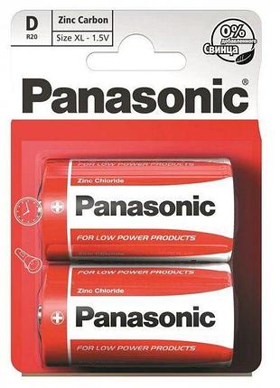 Батарейка r20 panasonic/сольова