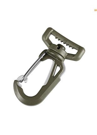 Woojin plastic карабин ultra metal hook 25mm olive