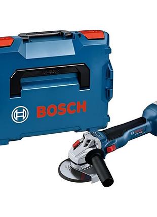 Професійна кутова шліфмашина акумуляторна bosch gws 18v-11 s professional : без акб в кейсі l-boxx 136 (06019n4001)