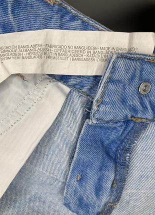 Джинсовые шорты zara с рваными краями 9
