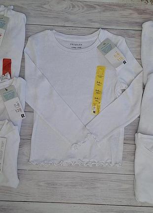 Реглан белый в рубчик primark 100% коттон (цены в описании указаны)