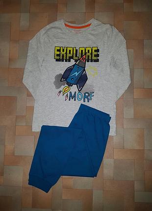 Комплект хлопок, пижама primark 7-8 лет 128 см