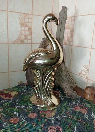 Статуэтка фламинго керамика