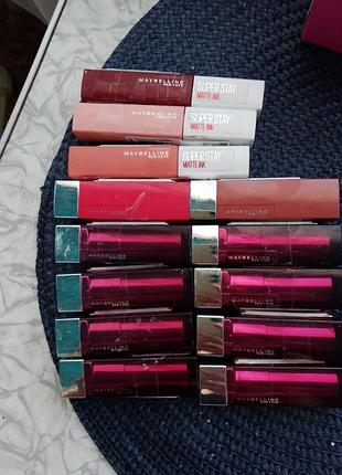 Помади мейбелін, maybelline new uork super stay,vinil