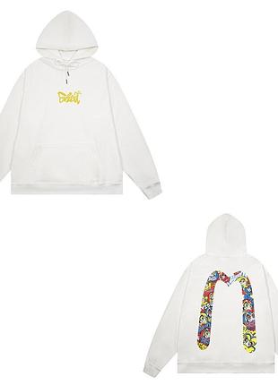 Худі evisu білі 6