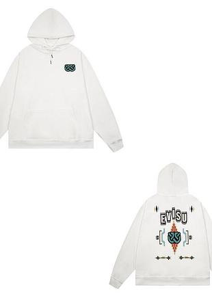 Худі evisu білі 9