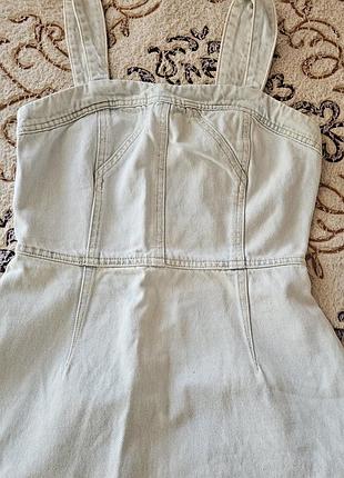 Джинсова міні-сукня mango 8