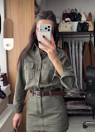 Джинсовый сарафан платье 2