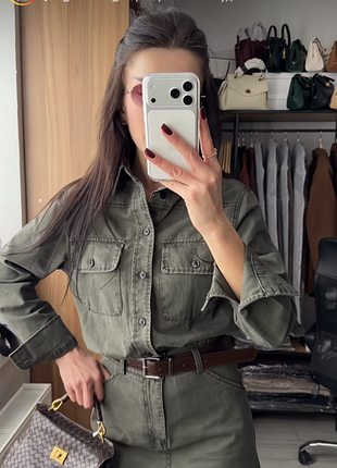 Джинсовый сарафан платье 4