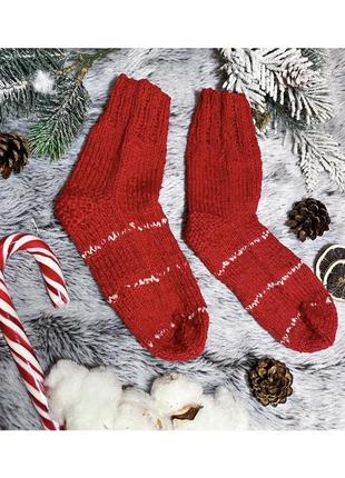 Дитячі шкарпетки теплі в'язані ручна робота подарунок новий рік