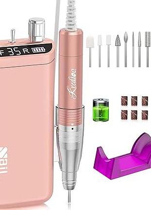 Nail drill, дрель для ногтей для профессионального акрилового наращивания ногтей 35000 об/мин, аккумуляторная портативная электрич