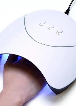 Led/uv лампа для шеллака без дна sun z 3 на 36 вт белая для маникюра и педикюра