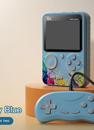 Портативная игровая консоль gamex g5 1000mah 500 игр с возможностью подключения к большому экрану, для двоих