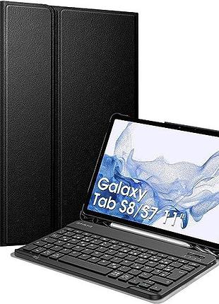 Чехол с клавиатурой для планшета samsung galaxy tab s7\s8 11 дюймов, 2022 г. / s7, 11 дюймов, 2020 г.