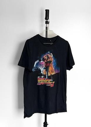 Футболка back to the future ii t-shirt men's movie promo graphic tee marty