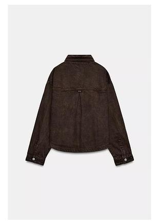 Джинсова сорочка zara 5
