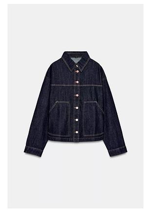 Джинсова сорочка zara 8