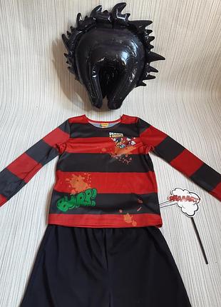 Детский карнавальный костюм денниса-мучителя (dennis the menace), персонажа популярного британского комикса the beano 9-10р