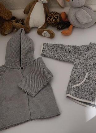 Лот: теплые кофточки h&amp;m и la redoute на малыша (размер 68 см, 4-6 мес)