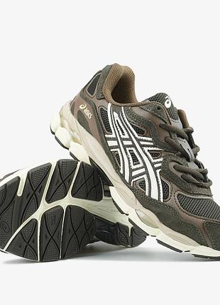 Кроссовки asics gel-nyc black coffee brown арт 5052