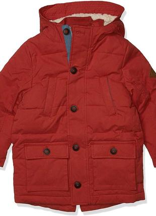 Зимняя очень теплая брендовая куртка-парка на мальчика 11-12 лет