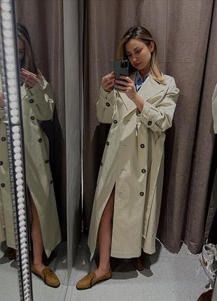 Плащ тренч zara 6