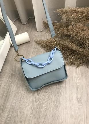 Голубая сумка сумочка2 фото