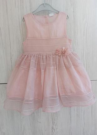 Святкова сукня для дівчинки h&m 12-18м 86см