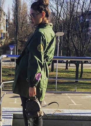 Весняна стильна парка куртка