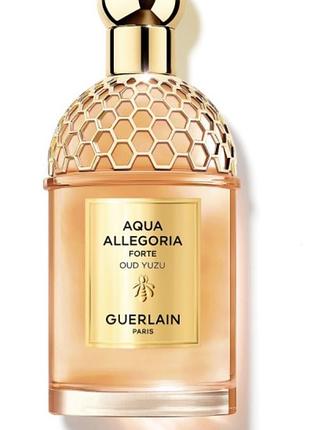 Оригінал guerlain aqua allegoria oud yuzu forte парфумована вода, 125мл🧡