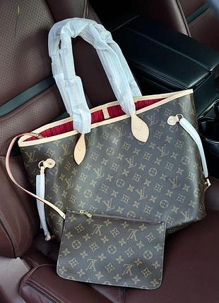 Сумка neverfull louis mm monogram vuitton canvas