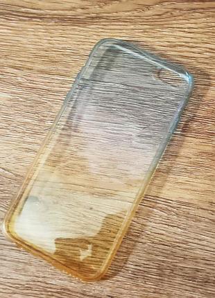 Качественный силиконовый градиентовый чехол кейс накладка на айфон iphone 6 6s