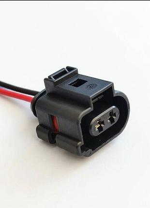 Разъем датчика температуры vag 2-pin (фишка) 1j0973702 с проводами для vw, audi, skoda
