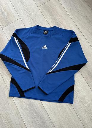 Вінтажна кофта adidas синього кольору