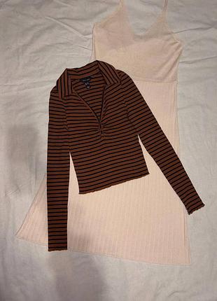 Лонгслив в полоску new look