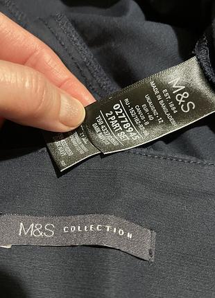 Темно-синя спідниця-міді від marks & spencer 3