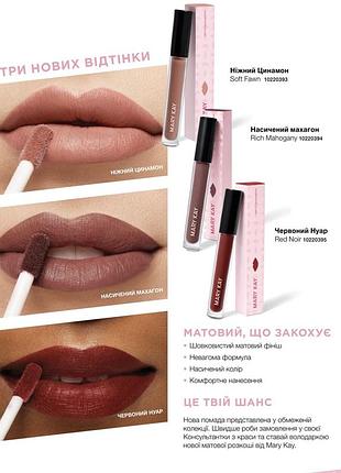 Матова рідка помада mary kay