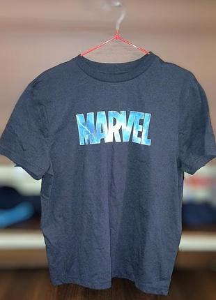 Подростковая серая футболка marvel