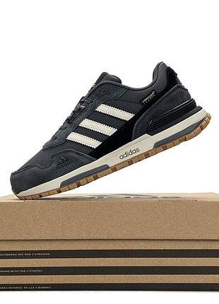 Мужские кроссовки adidas zx 750 grey black white