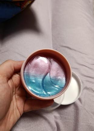 Гидрогелевые патчи для глаз sadoer collagen sakura multi-effect увлажняющие, питательные 2