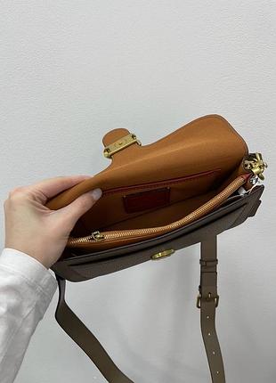 Сумка coach tabby shoulder bag 26 dark stone 6