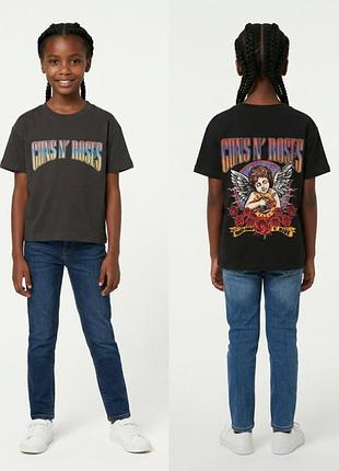 Детская футболка с рисунком guns n' roses 116 см (5-6y)