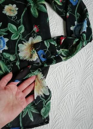 Блуза, рубашка в цветочный принт.3 фото