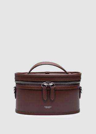 Сумка coach trail bag brown/silver