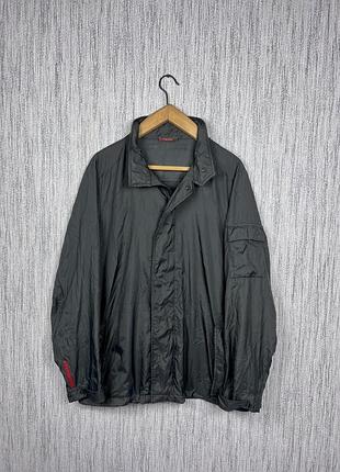 Prada red tab vintage original zip neilon jacket