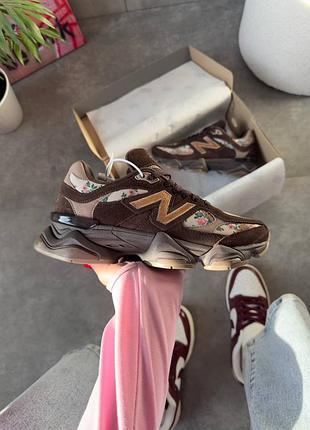 Женские кроссовки new balance 9060 atmos pink new balанс