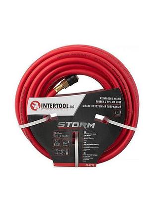 Шланг воздушный intertool - 8 x 15 мм x 20 м гибридный storm 🔥